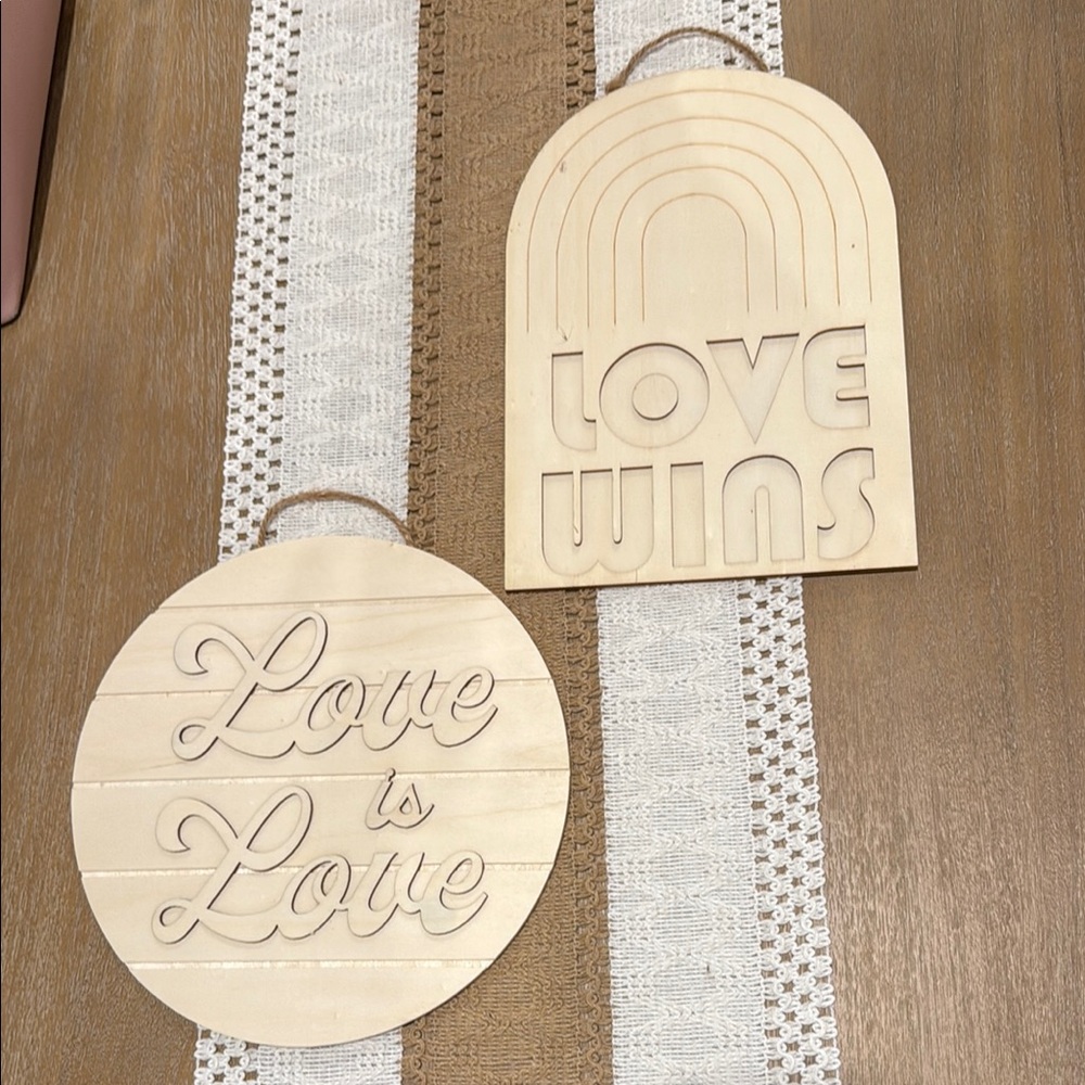 Love Wins and Love is Love Wall Decor Set